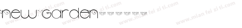 New garden字体转换